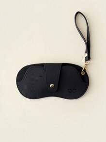 1 pieza Bolsa compacta para gafas, Bolsa portátil para gafas, Bolsa de almacenamiento para gafas de sol y de miopía, Bolsa colgante protectora anti-pérdida