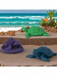 1-Piece Turtle Series Silicone Mold For DIY 3D Turtle Scented Candles, Gypsum Diffuser Stone Decorations, And Handmade Soap Making