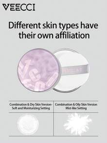 VEECCI 雾感透薄柔焦散粉定妆控油修容小巧便携 - 01#light purple - 查看 9