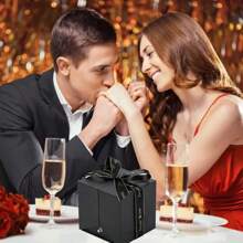 1 set Collier - Boîte cadeau rose de luxe, parfaite pour la Saint-Valentin, la fête des mères, les anniversaires et toute occasion spéciale