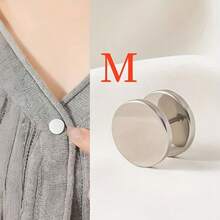 1/4 件简易螺旋领扣 - 可拆卸，适用于免缝收紧衣领、袖口、毛衣纽扣 - 时尚装饰纽扣配件