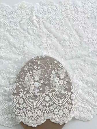 1 Size Double-Sided Mesh Gauze Embroidered Lace DIY Dress Skirt Lace Accessories Fabric