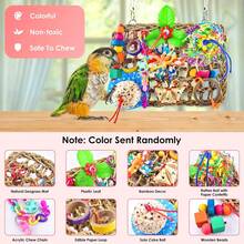 Large-Sized Bird Shredder Wall Toy Small-Medium Birds - Parakeet, Conure, Cockatiel - Solla Ball - View 3