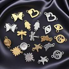 10pcs Alloy Zirconia Dainty Butterfly Blue Eye Bracelet Jewelry Pendant Charms For DIY Necklace Bracelet Jewelry Making Accessories