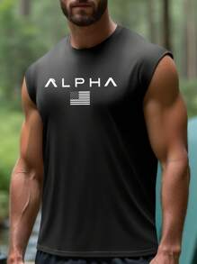 Men's Athletic Wide Shoulder Tank Top, Quick-Dry Breathable Fabric, Suitable For Home Workouts, Camping, Summer Outdoor Activities, Multipurpose Design To Meet Various Training Needs