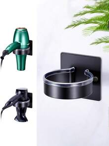 壁挂式吹风机架，无需钻孔的浴室收纳架，可放置直发器、卷发器、熨衣板，适用于沙龙和浴室装饰