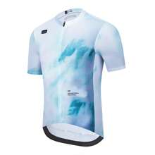 RAUDAX Maillot de cyclisme léger, respirant et séchage rapide pour hommes, convenant au cyclisme sur route et au VTT, en tissu soyeux, pour l'été