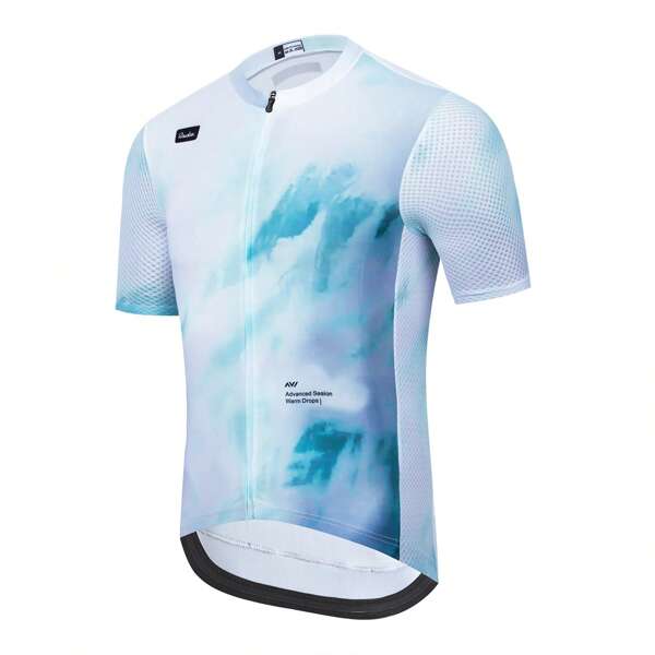 RAUDAX Maillot de cyclisme léger, respirant et séchage rapide pour hommes, convenant au cyclisme sur route et au VTT, en tissu soyeux, pour l'été