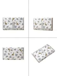 1 pezzo Fasciatoio portatile per bambini, tappetino impermeabile multifunzionale per il cambio pannolini, pieghevole per il passeggino, pratica borsa fasciatoio