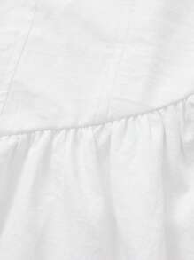 Spring/Summer French Minimalist Style White Camisole Dress, Women High-End Sense Slimming Square Neck Waisted Sleeveless Backless Vintage Fitted Sexy Slip Dress