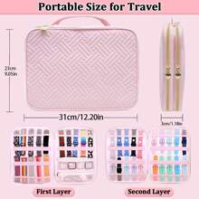 Watch Strap Storage Box Suitable For Apple Watch Straps, Soft Velvet Strap Holder Suitable For 35 Straps, Portable Travel Storage Bag Suitable For Straps, Needles, Headphones, And Other Accessories