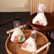 1Set/50PCS, 100PCS, 150PCS, 200PCS Cartoon Animal Pattern Triangle Rice And Vegetable Roll Packaging Bag Sushi Mold Japanese Rice And Vegetable Roll Bag Kitchen Supplies - Multicolor - View 25