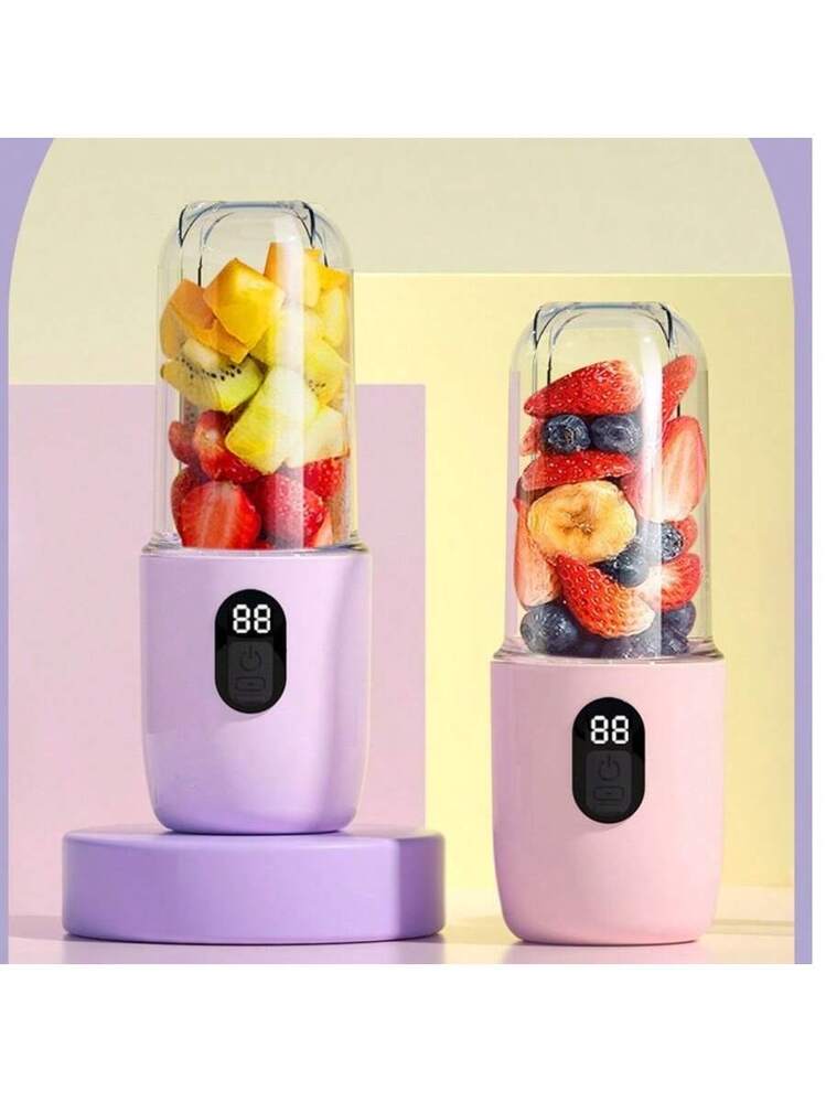 Mini Frullatore Portatile USB Ricaricabile | Tazza Smoothie Con 6 Lame Da 350ml Per Casa, Ufficio E Sport