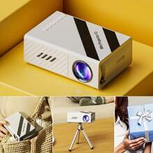 Small Projector,1080P Supported,Can Upgrade Your Movie,TV&Gaming Experience, Suitable For Outdoor/Living Room/Office/Home Theater,Etc,Compatible With Android/IOS/Windows/HDTV/USB,Etc.