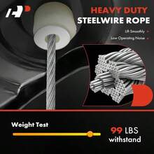 A-Premium Spare Tire Hoist Spare Tire Winch Carrier Compatible With Chevy  1500 99-18, 2500 3500 Suburban Tahoe &Amp; GMC Sierra 1500 99-18, 2500 3500 Yukon, Replace# 20870067, 15866164, 924-510