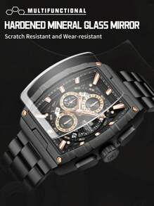 NAVIFORCE NAVIFORCE Watch For Man Tonneau New Style Fashion Travels Outdoors Sport Chronograph Quartz Watch Original Male Gift Clock
