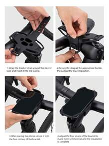 WEST BIKING Silicone Quick Disassembly Mobile Phone Holder Navigation Road Bicycle Electric Vehicle Takeaway Driver Mobile Phone Holder