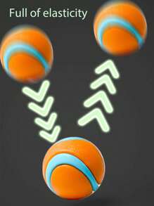 1/3 Stück Aufleuchtender quietschender Hundeball, 6,4 cm - geometrisches Muster, Naturkautschuk, für alle Hunderassen geeignet, interaktives Spielzeug ohne Batterie, kompatibel mit Leckerchen-Wurfvorrichtung für Haustiere, für kleine bis große Hunde geeignet