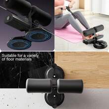 Sit-Ups Stand Bar Floor Reusable Nordic Hamstring Curl Strap Sit Up Exercise Equipment - Black - View 1