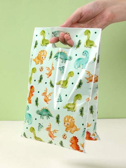 10/25/50pcs Dinosaur Gift Bags, Watercolor Dinosaur Pattern Candy Bags, Dinosaur Theme Birthday Party Favor Bags, Party Supplies Packaging Bags, Dinosaur Decor Party Favors, Dinosaur Theme Baby Shower Party Decorations, Wedding Packaging Supplies, Kitchen Packaging Supplies, Dinosaur Gift Bags, Birthday Gifts