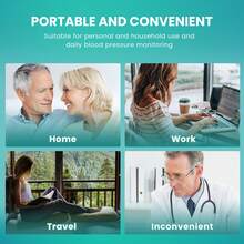 sejoy Automatic Wrist Blood Pressure Monitor BP Cuff Gauge Heart Rate Machine - Purple - View 8