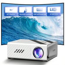 Small Projector,1080P Supported,Can Upgrade Your Movie,TV&Gaming Experience, Suitable For Outdoor/Living Room/Office/Home Theater,Etc,Compatible With Android/IOS/Windows/HDTV/USB,Etc.