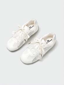 MASKERT 女士多功能时尚休闲运动鞋平底橡胶底休闲鞋日常搭配休闲鞋 - 白色 - 查看 4