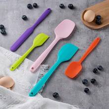 Nuevo set de espátulas de silicona, 5 piezas de espátulas de goma para hornear, cocinar y mezclar, resistente al calor, antiadherente y aptas para lavavajillas - (Multicolor) - Multicolor - Ver 7