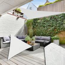 Sombra Velaria 2x2x2 - Triangular Beige - Mallasombra para Exteriores - Bastillas Dobles Reforzadas - Protección 90% Rayos UV - Lonasombra - Velaria 2x2x2 Beige - blanco - Ver 2