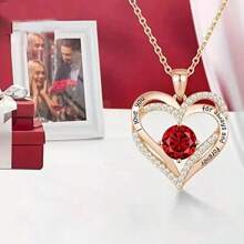 1 set Collier - Boîte cadeau rose de luxe, parfaite pour la Saint-Valentin, la fête des mères, les anniversaires et toute occasion spéciale