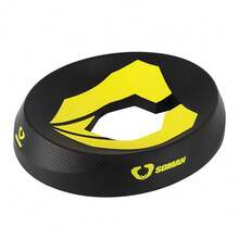 1 pieza Soporte redondo negro para casco de motocicleta, almohadilla de servicio tipo dona, soporte multifuncional para casco de motocicleta, soporte para casco de motocross de protección completa o media, accesorio de motocicleta antideslizante - Multicolor - Ver 7