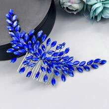 1 Stück Frauen Multi-Farb Strass Haarzubehör, Braut Kopfschmuck, Haarkamm Kopfschmuck für Hochzeit, Verlobung, Ball, Fotoshooting, Silber Hochsteckfrisur Dekoration, geeignet für Hochzeitskleid, Brautkleid Strass Dekoration