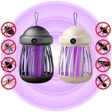 1 件便携式 LED 露营驱蚊灯，户外可充电照明灯，多功能应急灯，LED 帐篷灯，露营配件