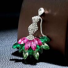 Women's Elegant Rhinestones Brooch - Luxury Alloy, Suitable For Wedding And Party, Multifunctional Fashion Accessory - Multicolor - View 2