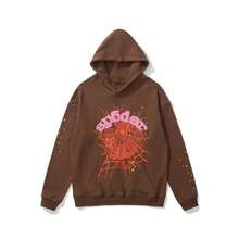 Hip Hop Spider Hoodies Set Y2k Hoodie Tracksuit Pullover Sweatshirt For Women Men Matching Hoodies Street Suit Two-Piece Set  All Over Print  Animal  Cut & Sew    Casual  Cute    Drawstring    Conjunto Para Mujer - 棕色 - 查看 2