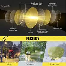 KooKeg Night Vision Driving Glasses Anti Glare Fit Over Glasses For Men Women Polarized Nighttime Glasses CK0250 - 009 - Xem 7