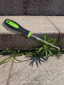 花园助手重型金属除草和耕作钩 - 锋利的齿，可有效去除草、石头和苔藓 - 符合人体工程学的握把，用于花园维护的耐用施工工具，除草园艺工具，坚固的金属钩，符合人体工程学的设计 - 彩色 - 查看 1