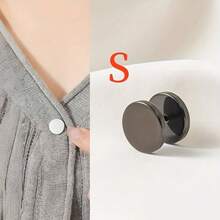1/4 件简易螺旋领扣 - 可拆卸，适用于免缝收紧衣领、袖口、毛衣纽扣 - 时尚装饰纽扣配件