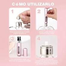 Refillable Perfume Bottle - Portable Atomizer 5ml - Silver - View 3