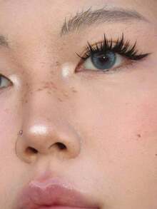 5pcs Cartoon Style False Eyelashes, One Piece Eyelash Extensions With Transparent Natural Look, Dense & Curly Design, Suitable For Beginners, Reusable - 尖尖的漫畫睫毛 - 查看 9