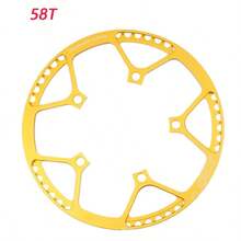 ZTTO Litepro Folding Bicycle Crankset Wide And Narrow Teeth 130BCD Chainring 45/47/53/56/58T Square Hole 170mm 130BCD 5claw Crank