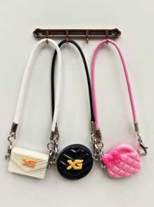 1 Stück/10-20cm Puppen Umhängetasche, Mini Puppenhandtasche, geeignet für Umhängedekoration, exquisit vintage klassische Tasche, Rucksack Accessoire, Puppenhaus Mini Taschenhänger!