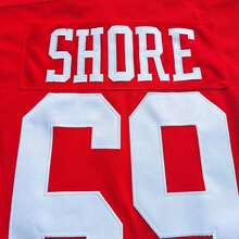 Kekambas Letterkenny Sudbury Blueberry Bulldogs Hockey Jerseys #69 Shores TV Series Red Embroidered Stitched Sportswear Casual Training Long Sleeved Pullover