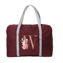 旅行包 折叠行李包 飞机包 单肩包 姓名首字母图案 大容量收纳袋 防水防潮行李袋 手提包 收纳包 毛巾 衣物收纳袋 假日旅行用品 学生周末包 瑜伽健身包 学校包 学校用品 学校用品 - 酒紅色 - 查看 13