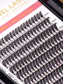 240 Stück Anime Spike Spitze Wimpern Fertig-Fächer Spitze Wimpern 0,07 D 8-15mm dunkel weich Manga Anime Wispy Spitze Laser Wimpernverlängerung Federform Flaum Flocke Wimpernhaare Brasilien Russland Volumen Wimpern