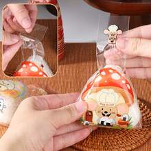 1Set/50PCS, 100PCS, 150PCS, 200PCS Cartoon Animal Pattern Triangle Rice And Vegetable Roll Packaging Bag Sushi Mold Japanese Rice And Vegetable Roll Bag Kitchen Supplies - Multicolor - View 2