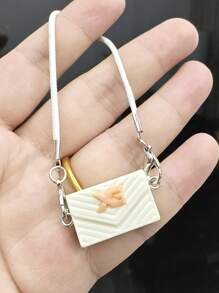 1 Stück/10-20cm Puppen Umhängetasche, Mini Puppenhandtasche, geeignet für Umhängedekoration, exquisit vintage klassische Tasche, Rucksack Accessoire, Puppenhaus Mini Taschenhänger!