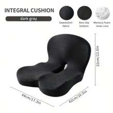 [Soft Support Cushion] Soft Support Seat Cushion, Backrest Cushion - Memory Core, Detachable And Washable Cover - Office, Car Driving, Home Decoration Cushion