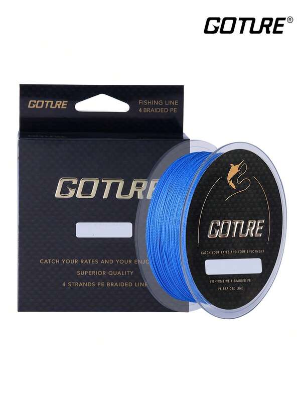 Goture 1 pieza 300m/985ft Línea de pesca trenzada sin decoloración y buen anudado, línea de PE con cero extensibilidad y mayor sensibilidad para lubina y trucha