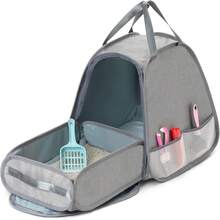 Collapsible Portable  Litter Box Standard Travel Lightweight, Leak-Proof, Sturdy, Prevent Litter Scatter Design Easy To Clean, Collapsible Travel Puppy , Portable  Playpen - 1 - View 2
